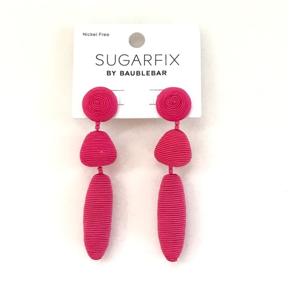 SUGARFIX By BAUBLEBAR Pink Earrings Dangle Drop Nickel Free - Picture 1 of 7